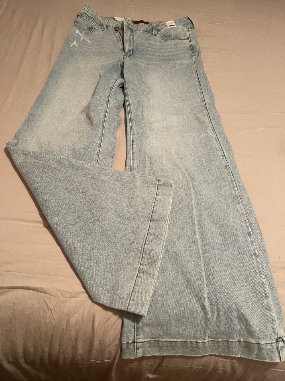 Judy Blue Light Blue Flare Wide Leg Jeans